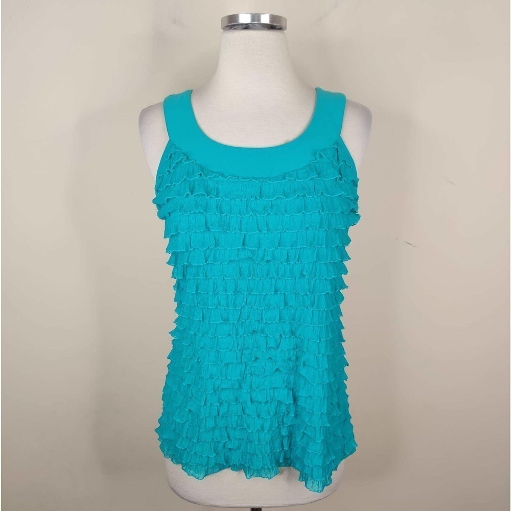 Cocomo Stretchy‎ Sleeveless Top Ruffled Layered